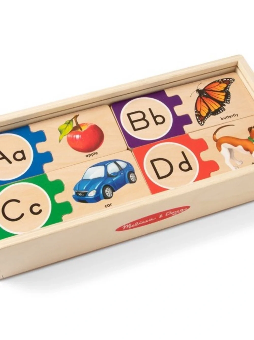 Wooden Animal & Letter Puzzle Pieces - Multicolor Kids Toy